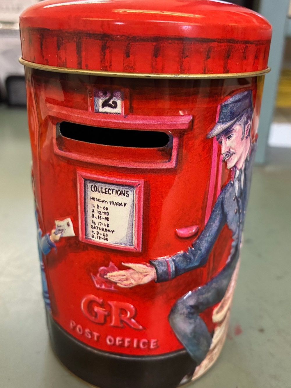 Churchill's Heritage of England Red Post Box Money Tin